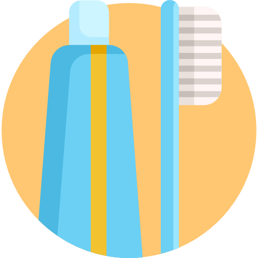 Toothbrush Detailed Flat Circular Flat icon