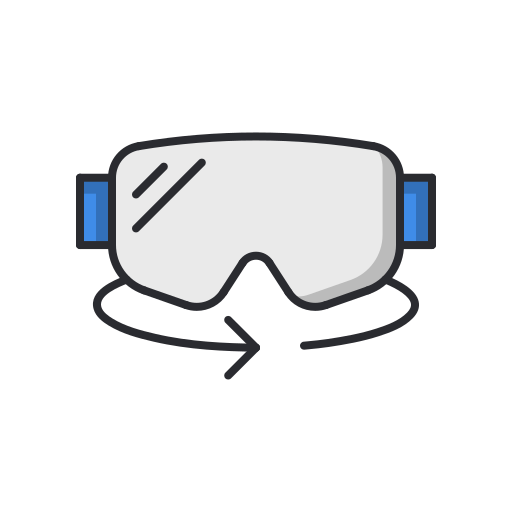 cámara de realidad virtual icono gratis