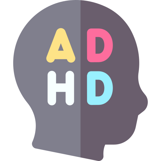 Adhd Basic Rounded Flat Icon