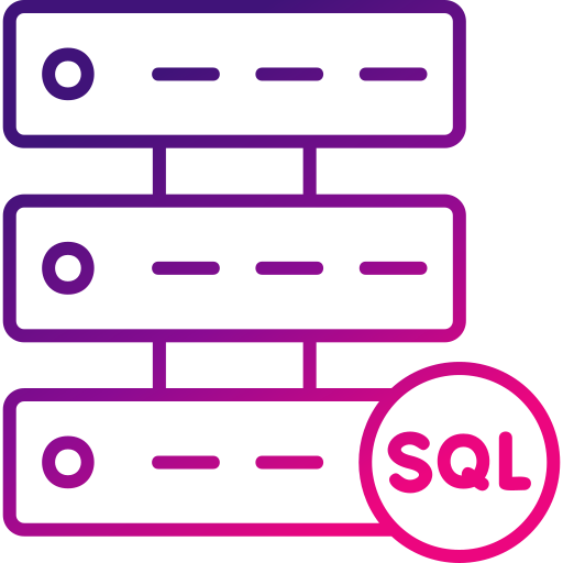 Sql Generic gradient outline icon