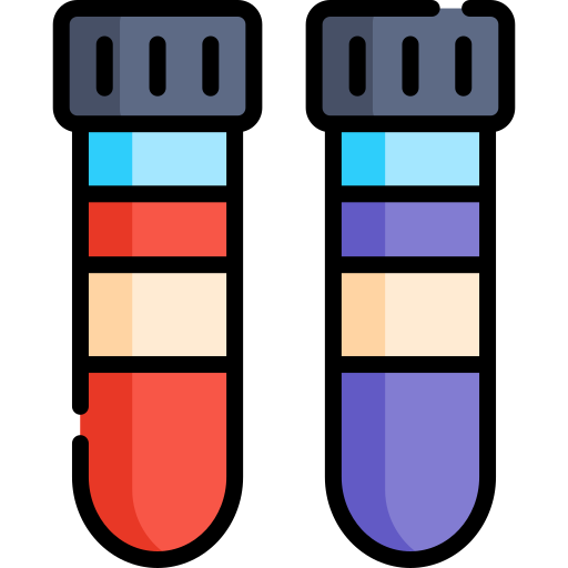 Test tube Kawaii Lineal color icon