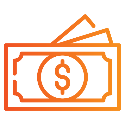 Cash Generic gradient outline icon