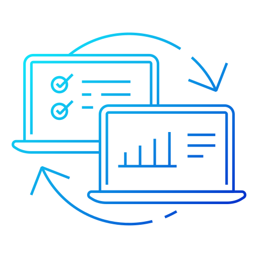 transferencia de datos icono gratis