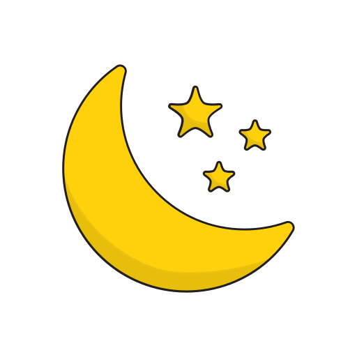 Moon Generic color lineal-color icon