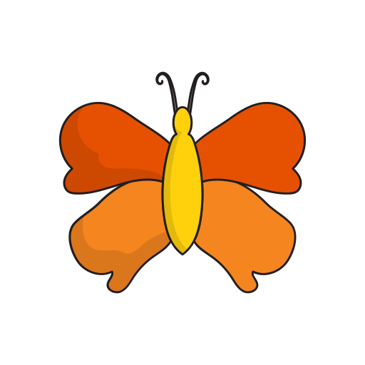 Butterfly Generic color lineal-color icon