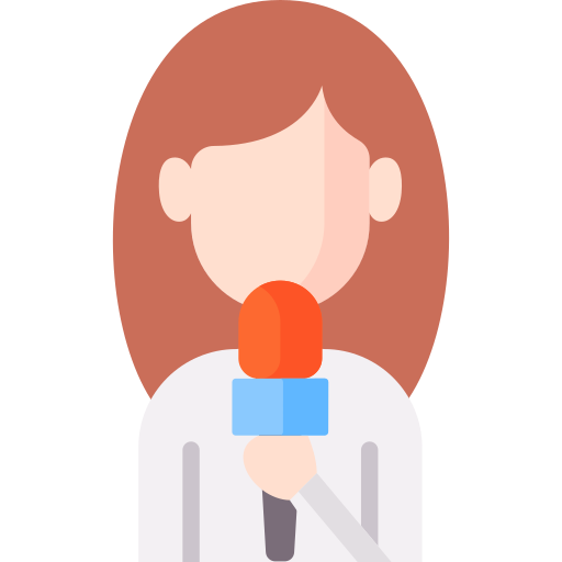periodista icono gratis