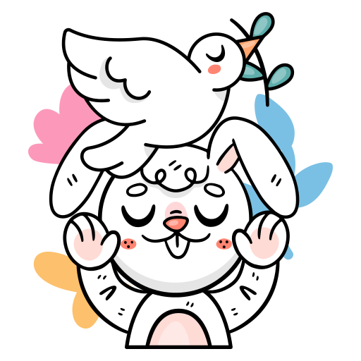 Bunny free sticker Bunny free sticker