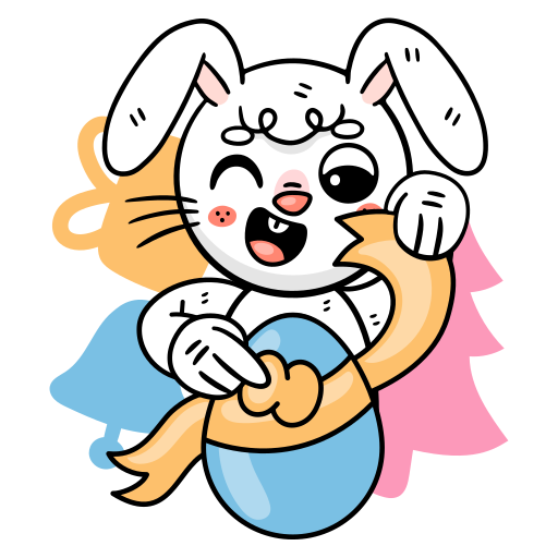 Bunny free sticker Bunny free sticker