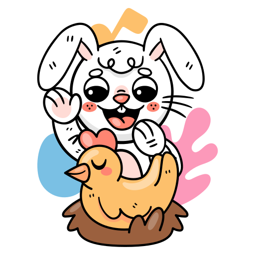 Bunny free sticker Bunny free sticker