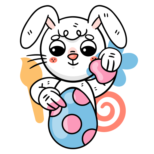 Bunny Stickers - Free animals Stickers