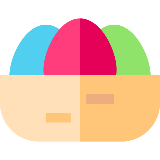 huevos de pascua icono gratis