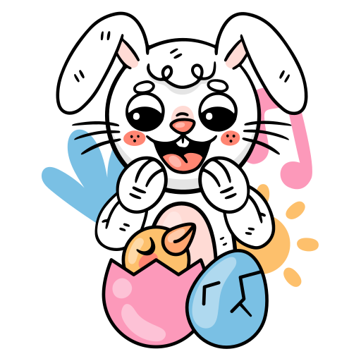 Bunny free sticker Bunny free sticker
