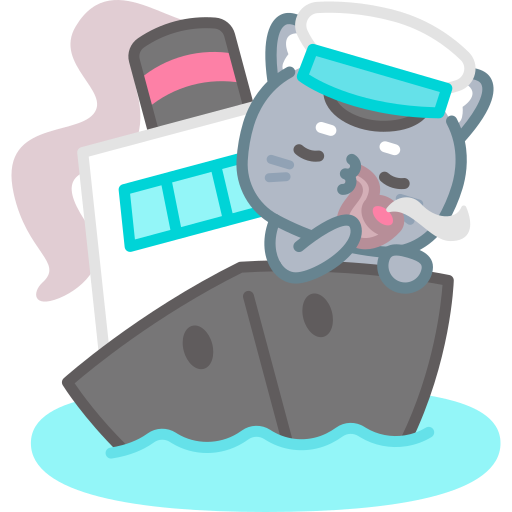 Boat free sticker