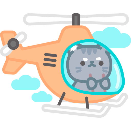 Helicopter free sticker
