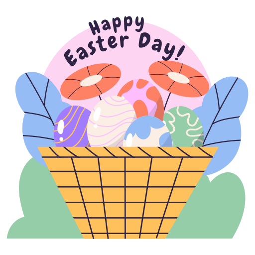 Easter eggs Stickers - Free easter Stickers