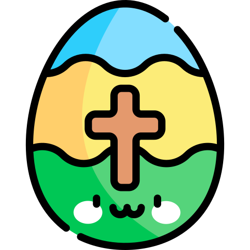 el huevo de pascua icono gratis