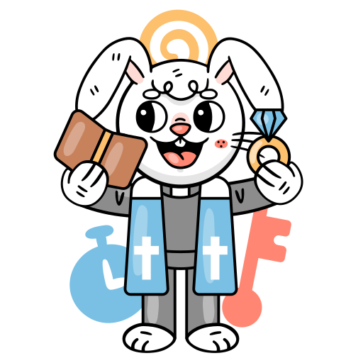 prêtre gratuit sticker