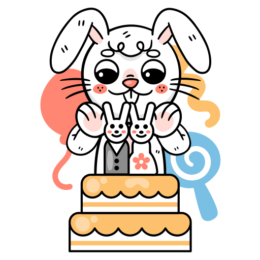 bolo de casamento grátis figurinha