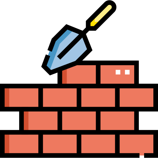 icône de voûte en plein cintre de brique, style cartoon 14154264