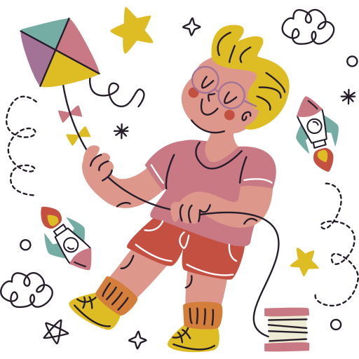 Kite free sticker