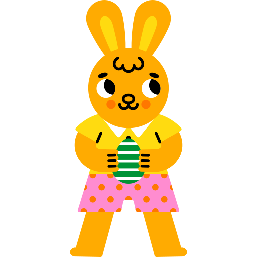 Easter bunny free sticker