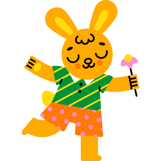 Bunny free sticker