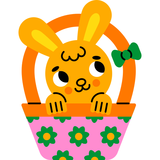lapin de pâques gratuit sticker