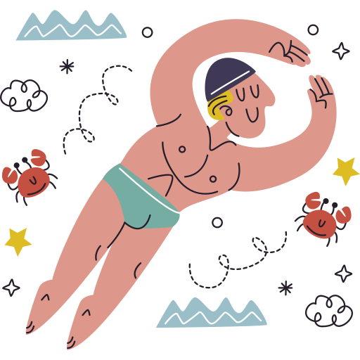 natação grátis figurinha