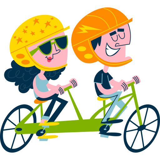 Tandem Stickers - Free transport Stickers