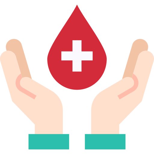 donación de sangre icono gratis