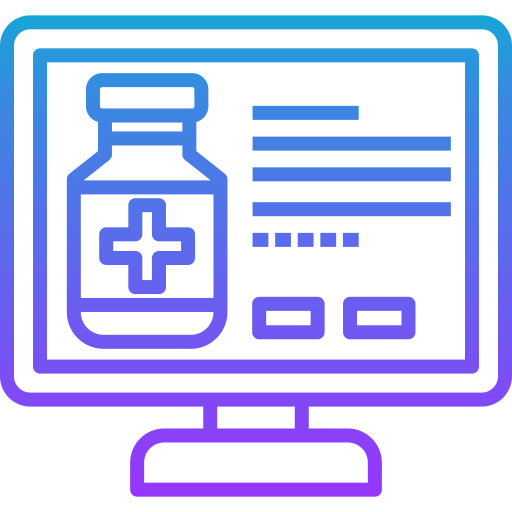 farmacia en línea icono gratis
