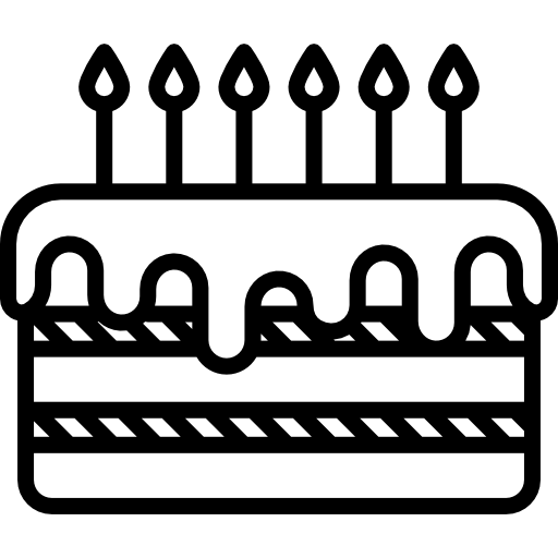 Ícones de bolo em SVG, PNG, AI para baixar.