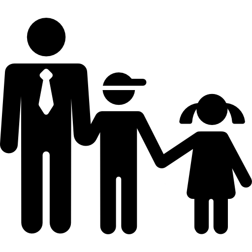 Padre e hijos | Icono Gratis