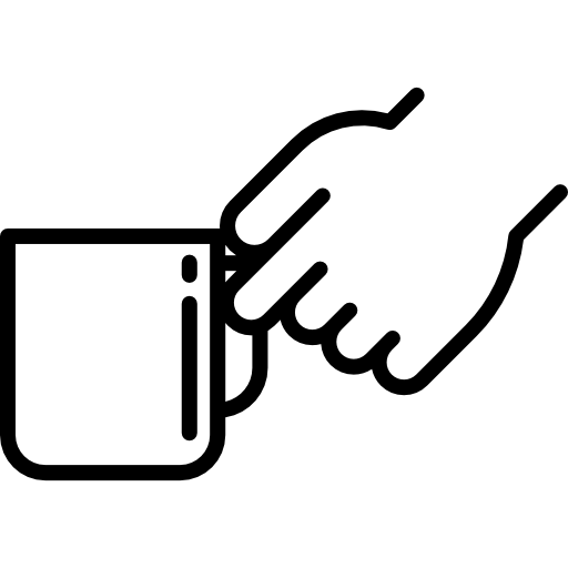 Hand and a Cup - free icon