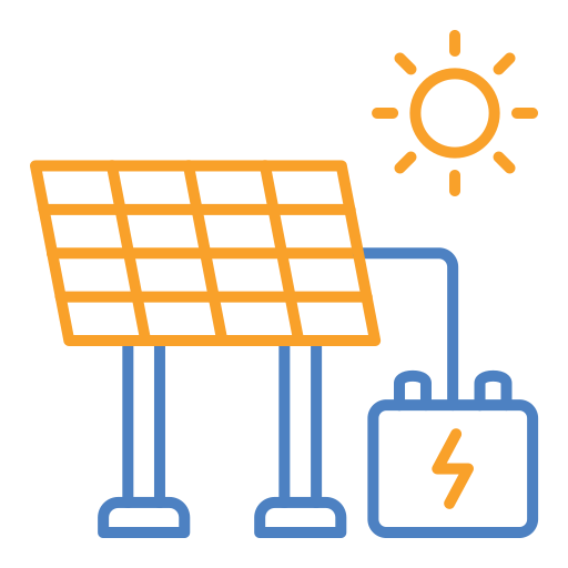 energía solar icono gratis