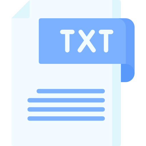 txt icono gratis