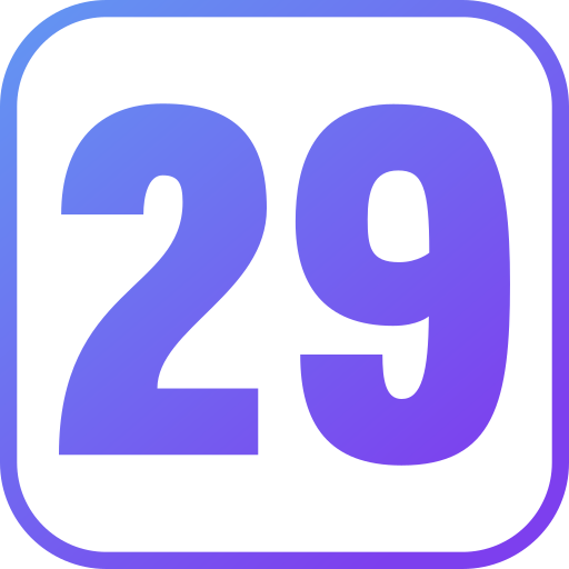 29 Icône gratuit 29 Icône gratuit