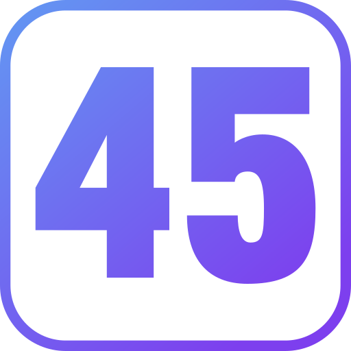 45 Icône gratuit 45 Icône gratuit