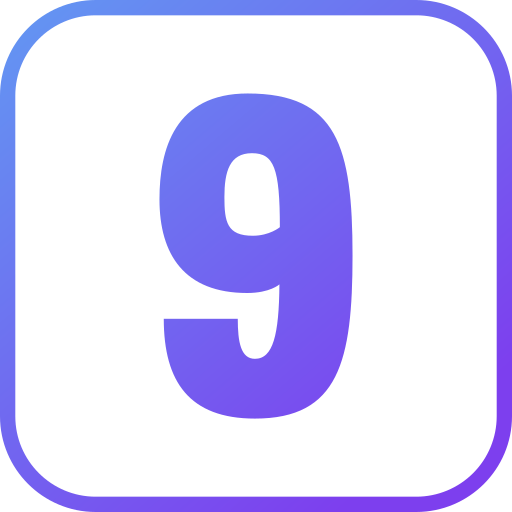 numéro 9 Icône gratuit numéro 9 Icône gratuit
