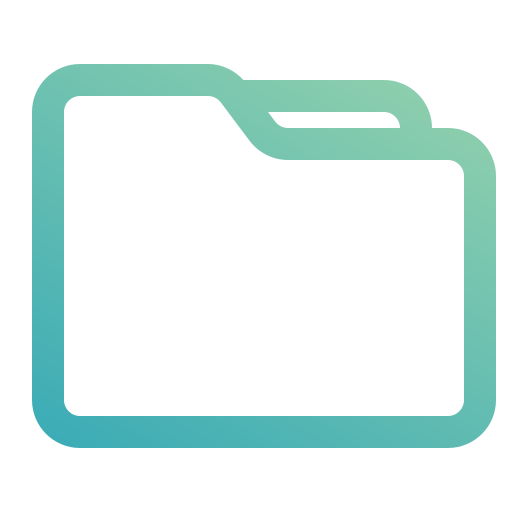 Folder Generic gradient outline icon