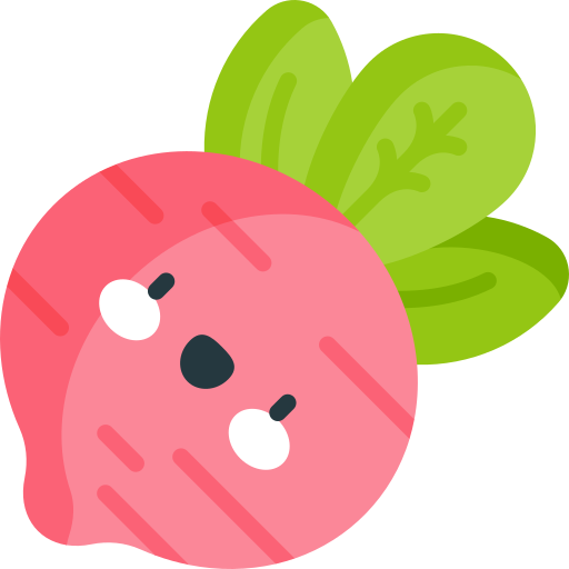 Radish Kawaii Flat icon