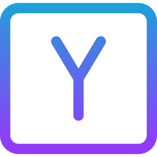 Letter Y Generic Gradient Outline Icon