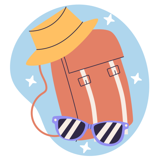 Backpack free sticker