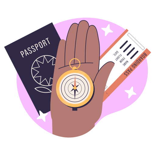 Compass Stickers - Free travel Stickers