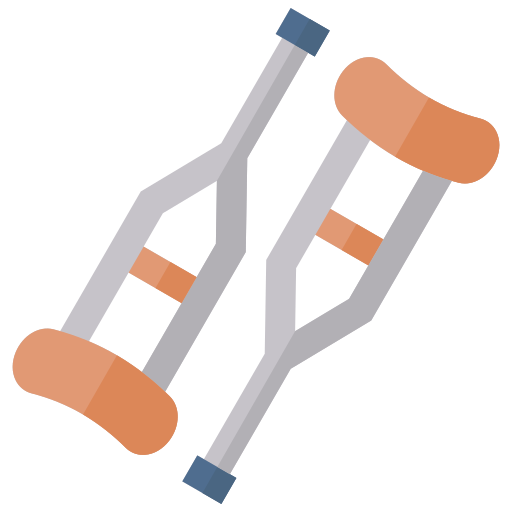 Crutches free icon Crutches free icon