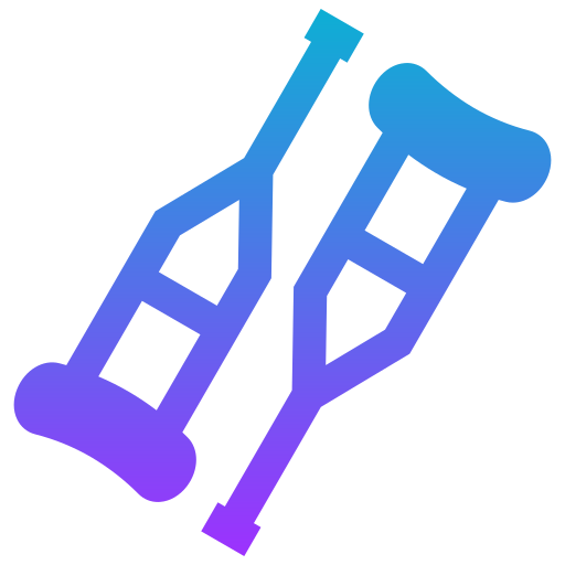 Crutches free icon Crutches free icon
