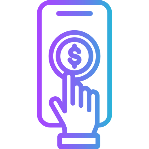 pago en línea icono gratis