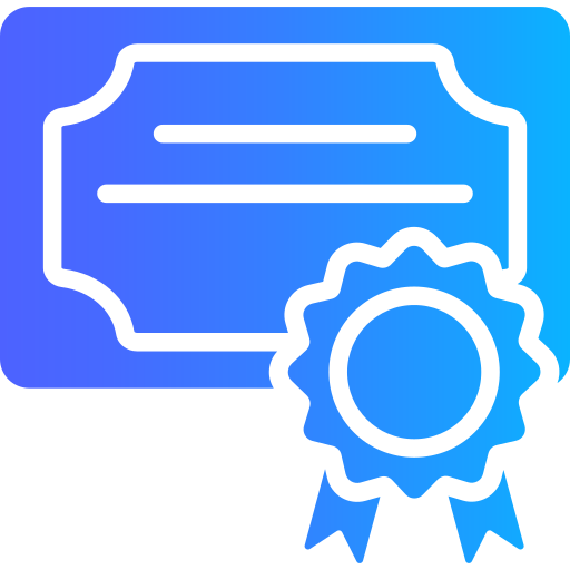 Certificate Generic gradient fill icon