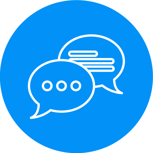 Chat bubble Generic color fill icon