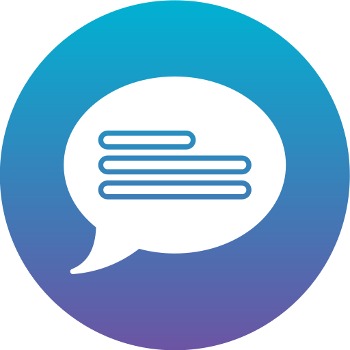 Chat bubble Generic gradient fill icon